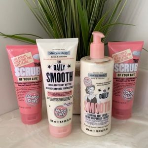 Soap and glory lotion and body scrub